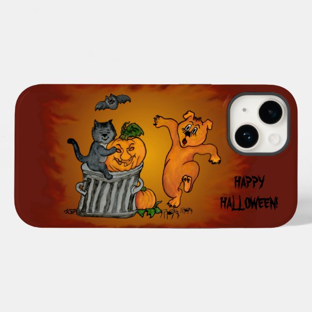 Happy halloween! Cat Fladdermus Hund och Spider (Baksida (horisontell))
