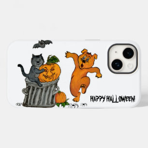 Happy halloween! Cat Fladdermus Hund och Spider