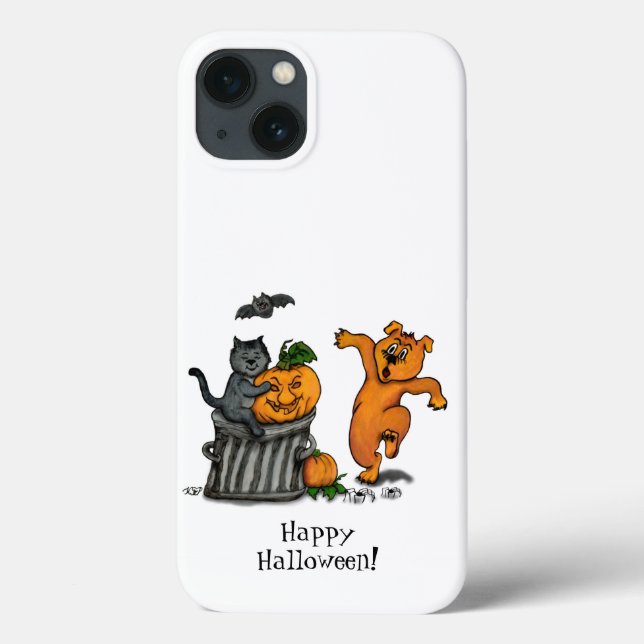 Happy halloween! Cat Fladdermus Hund och Spider (Baksida)
