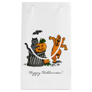 Happy halloween! Cat Fladdermus Hund och Spider