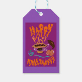 Happy halloween Cat Lover Coffee Kopp Tote Bag Presentetikett