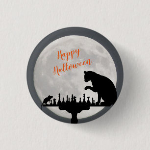 Happy halloween Cat N Mouse full Moon Knapp