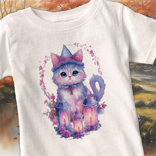 Happy halloween Cat och Candles T Shirt