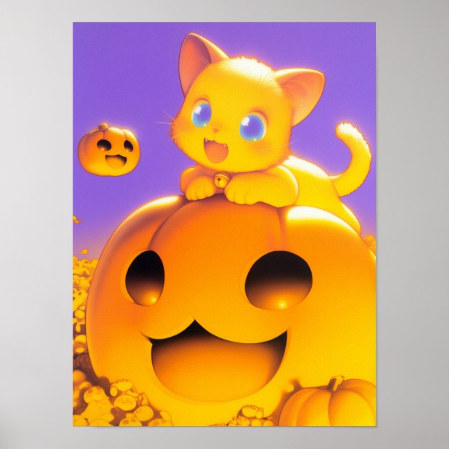 Happy halloween Cat Poster (Framsidan)