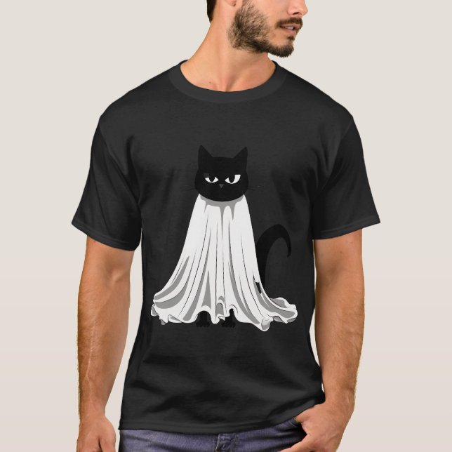 happy halloween cat t shirt (Framsida)