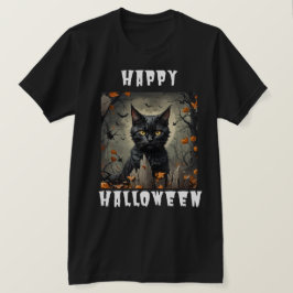Happy halloween Cat T Shirt