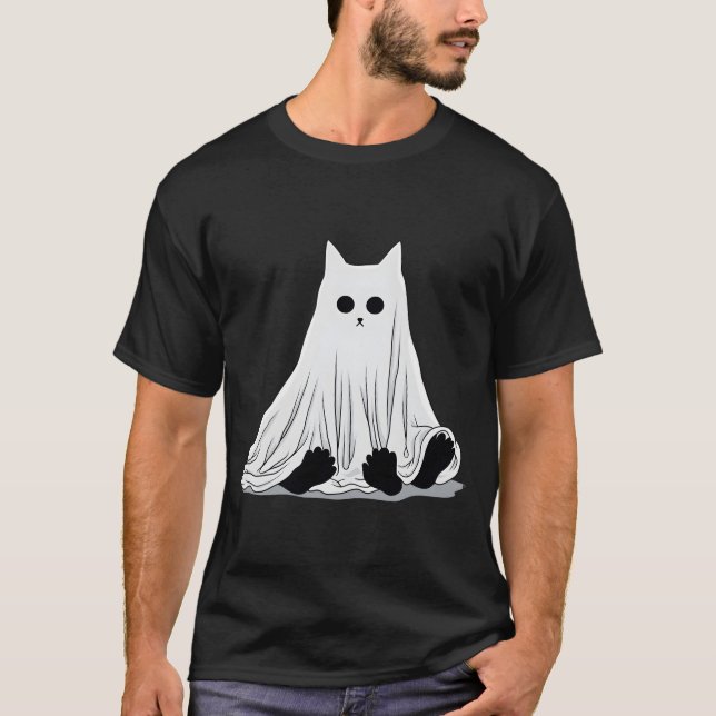 happy halloween cat t shirt (Framsida)
