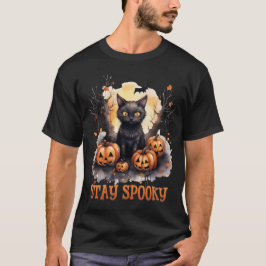 happy halloween cat t shirt
