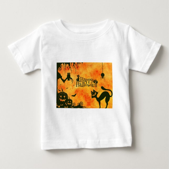 happy halloween cat tee (Framsida)