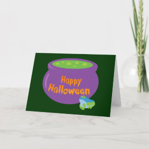 Happy halloween Cauldron Kort