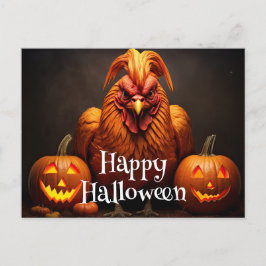 Happy halloween Chicken Tupp Pumpkin Farm Papper Vykort