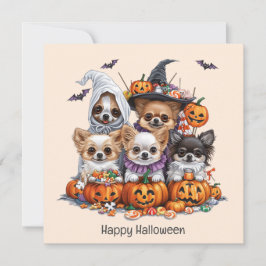 Happy halloween Chihuahua Hundar Inbjudningar