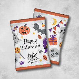 Happy Halloween Chip Bag Wrapper/Candy Bags Reklamblad
