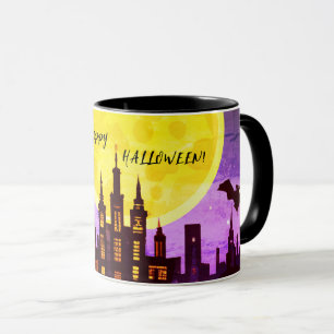 HAPPY HALLOWEEN CITYSCAPE MUGG