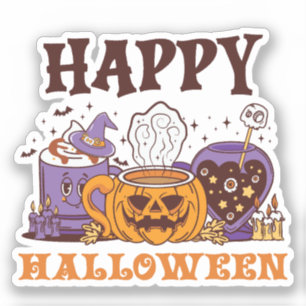 Happy halloween Coffee Brew Klistermärken