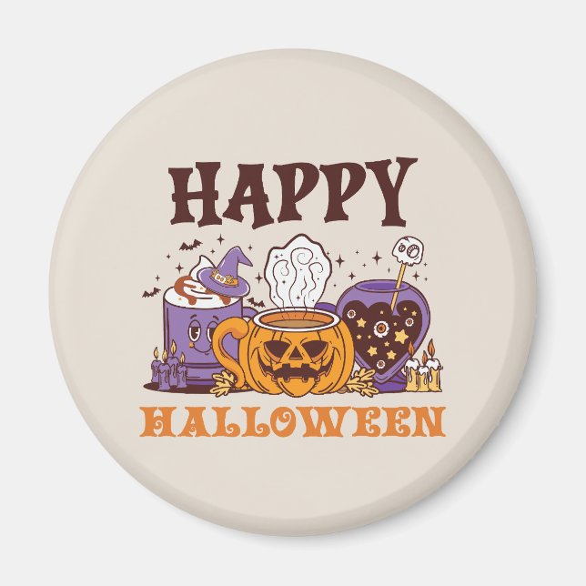 Happy halloween Coffee Brew Magnet (Framsidan)