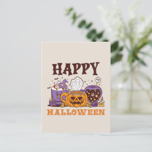 Happy halloween Coffee Brew Vykort