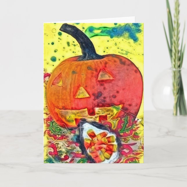 Happy halloween Collage Kort (Framsida)