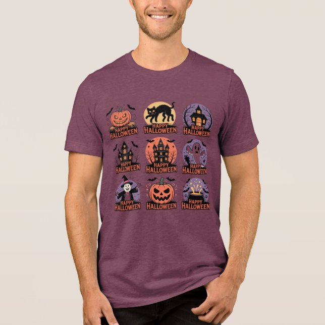 Happy halloween Collection - Spooky Pumpkin, Katt T Shirt (Framsida)