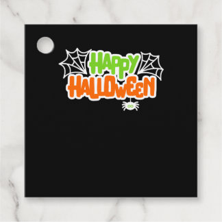 Happy halloween Colorful Cute Spindelnät Gåvor Etiketter