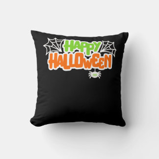 Happy halloween Colorful Cute Spindelnät Kudde