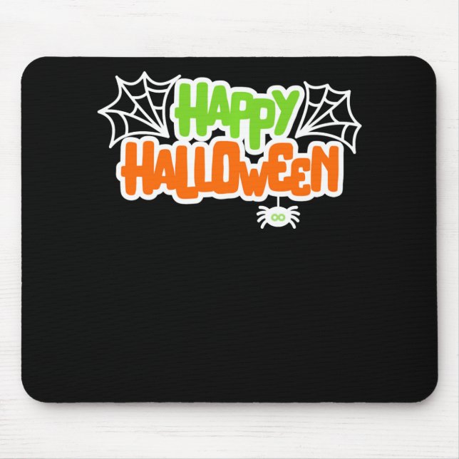 Happy halloween Colorful Cute Spindelnät Musmatta (Framsidan)