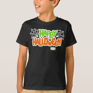 Happy halloween Colorful Cute Spindelnät T Shirt