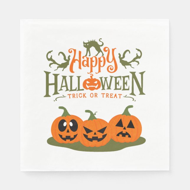 Happy halloween - Coola Halloween Pappersservett (Framsidan)