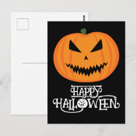 Happy halloween Coola skrämmande Jack O'Lantern pu Vykort