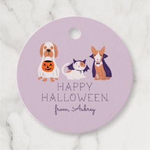 Happy halloween Costume Cat Hund Gåvor Etiketter