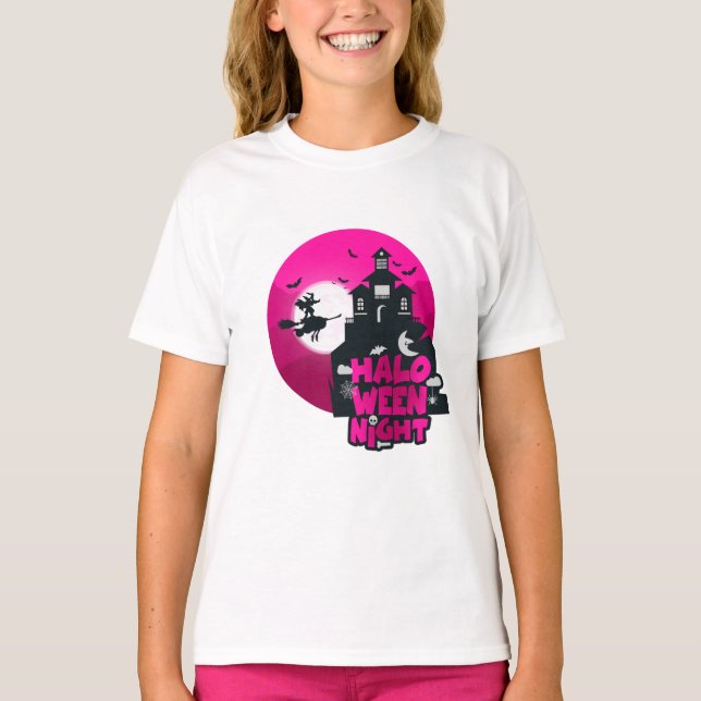 Happy halloween Costume for tjejer T-Shirt (Framsida)