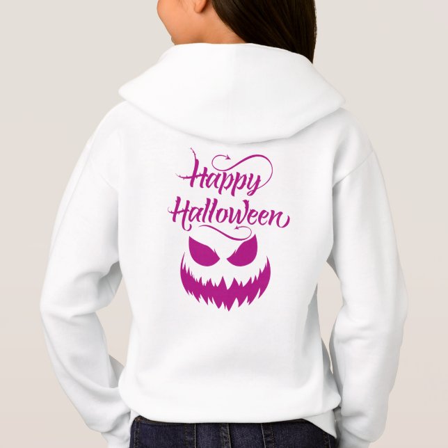 Happy halloween Costume för tjejer T Shirt (Baksida)