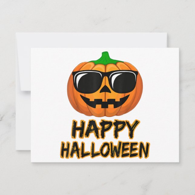 Happy halloween Costume Funny Pumpkin Spara Datumet (Framsida)