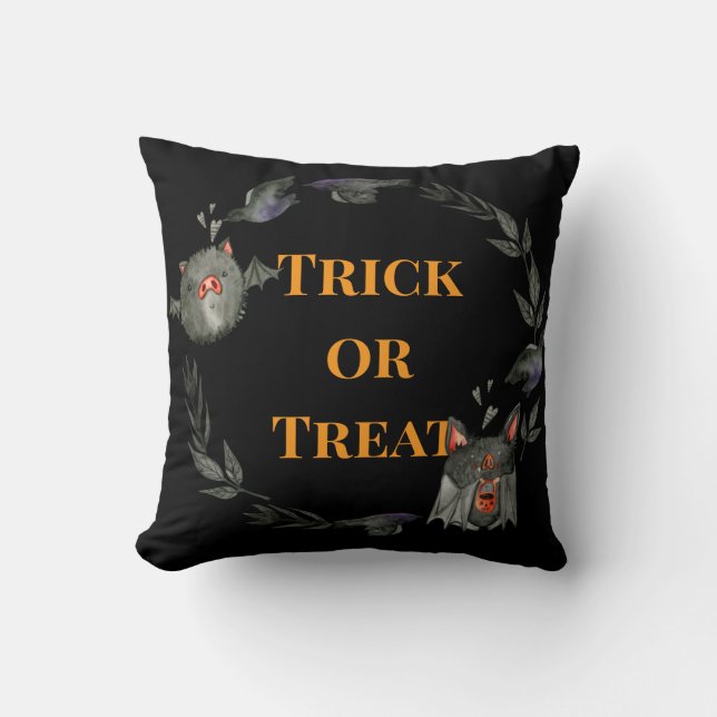 Happy halloween Costume Party Fladdermus Kudde (Framsida)