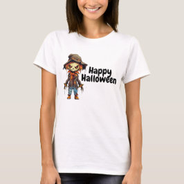 Happy halloween Creepy Fågelskrämma T Shirt