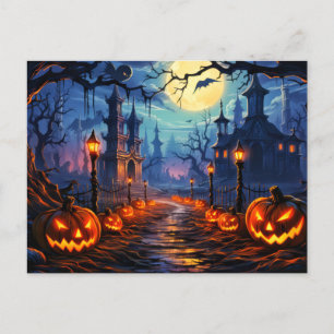 Happy halloween Creepy Haunted Dwellings Vykort