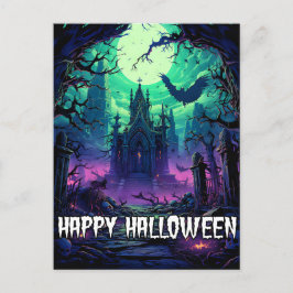 Happy halloween | Creepy Hauny House Vykort