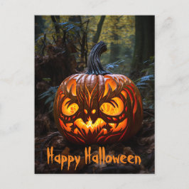 Happy halloween Creepy Jack o lantern Pumpkins Vykort