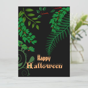 Happy halloween Creepy Spooky Greenery Mörk Natt