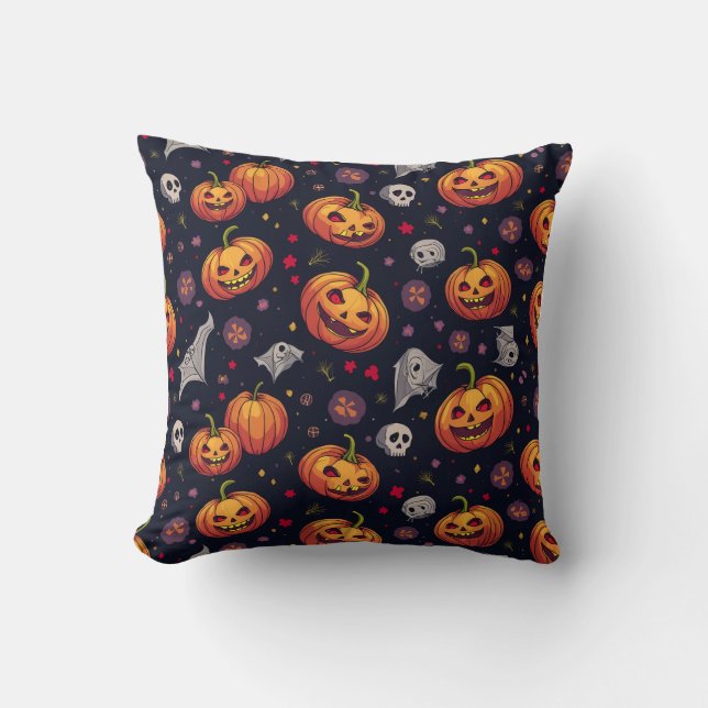 Happy halloween Cushion Pillow Kudde (Framsida)