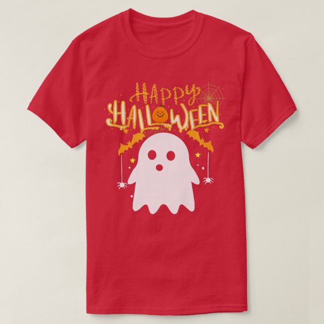 Happy halloween Cute Boo Costume Spooky Season Hor T Shirt (Design framsida)
