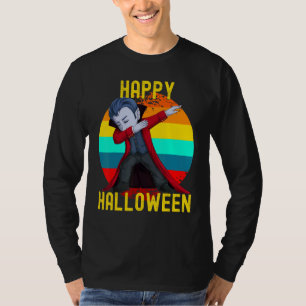 Happy halloween Cute Dabbing Dracula Kids Vampre T Shirt