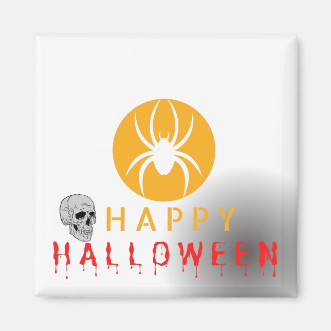 Happy halloween Cute Ghost Boo Mönster Magnet (Framsidan)