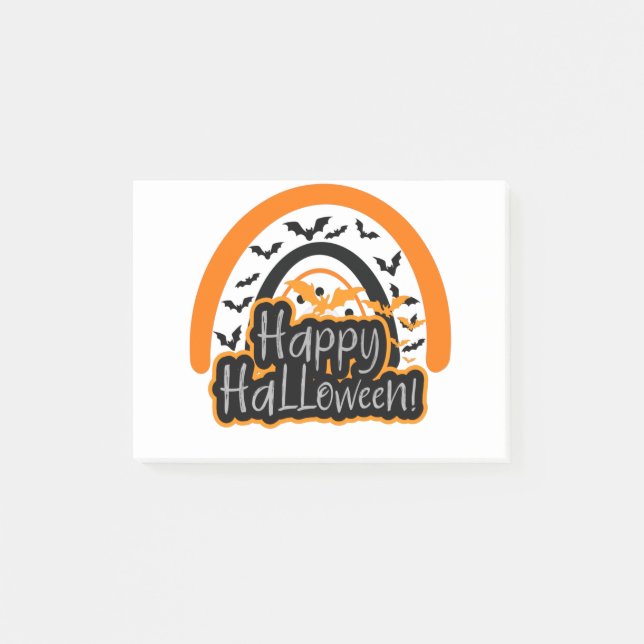 Happy halloween Cute Ghost Boo Post-it Block (Framsida)