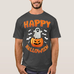 Happy halloween Cute Ghost Jack o lantern Hallowee T Shirt