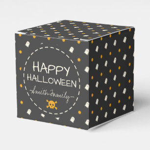 Happy halloween. Cute Ghost Pumpkin Polka dots. Presentaskar