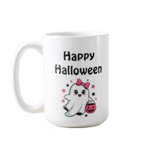 Happy Halloween Cute Pumpkin Ghost