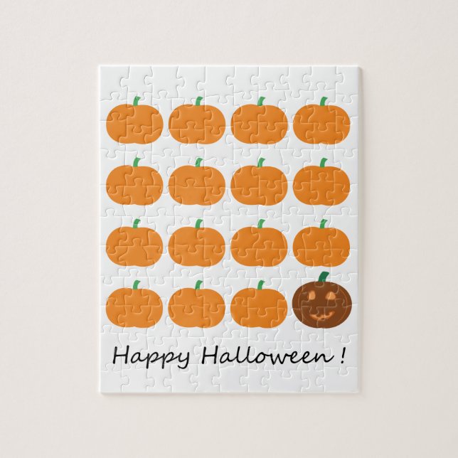 Happy halloween Cute Pumpkin Patch Pussel (Vertikal)