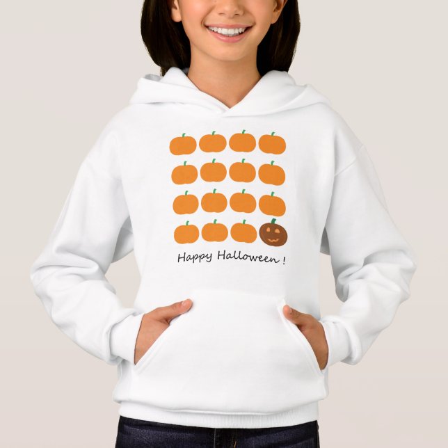 Happy halloween Cute Pumpkin Patch T Shirt (Framsida)