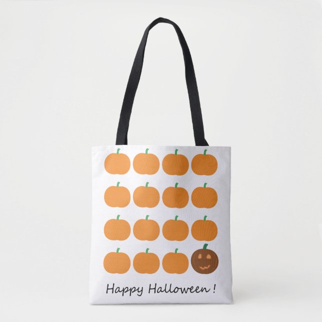 Happy halloween Cute Pumpkin Patch Tygkasse (Framsida)